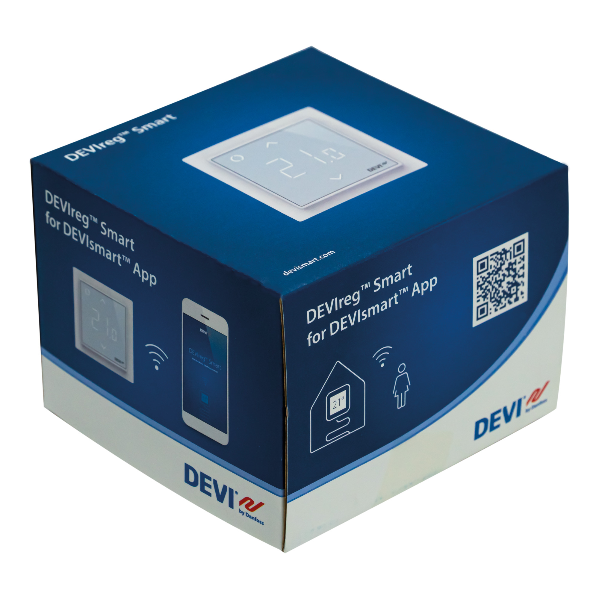 Danfoss DEVIreg™ Smart — программируемый терморегулятор для теплого пола с Wi-Fi DEVIreg Smart терморегулятор бежевый 140F1142  - Вид №5