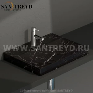 B6R62PN Встроенная раковина под столешницу прямоугольная Ceramica Globo T-EDGE