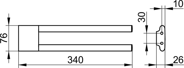 11519030000 Полотенцедержатель KEUCO Edition 400 - Вид №2