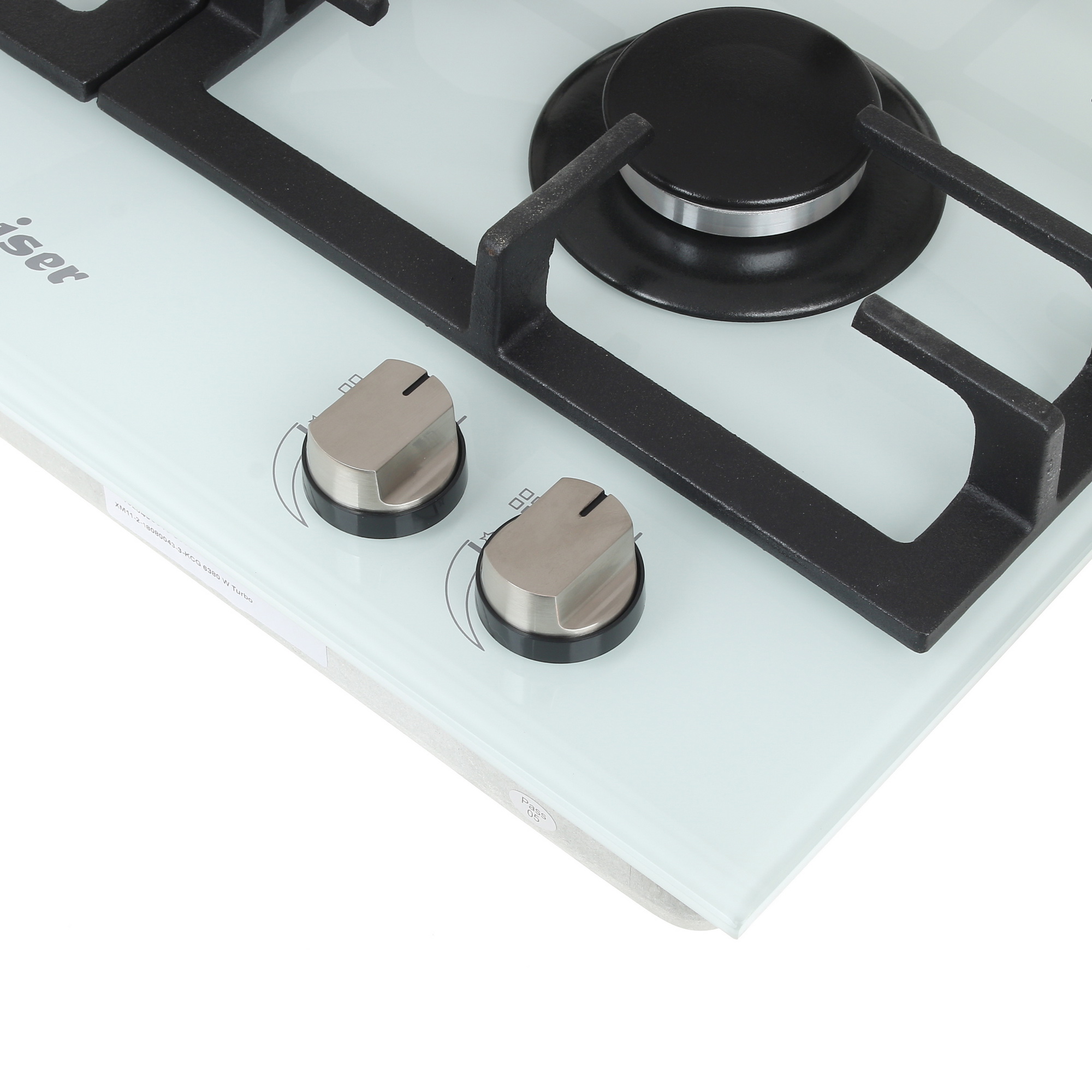 1110860 Газовая варочная поверхность Kaiser KCG 6380 W Turbo STDN-0020201 - Вид №2