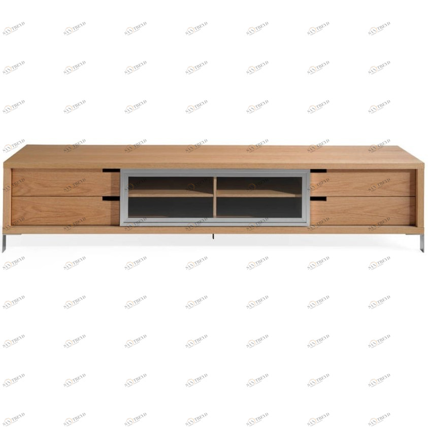 Тумба под телевизор с ящиками коричневая Style от Angel Cerda дуб ANGEL CERDA  148689 Коричневый 