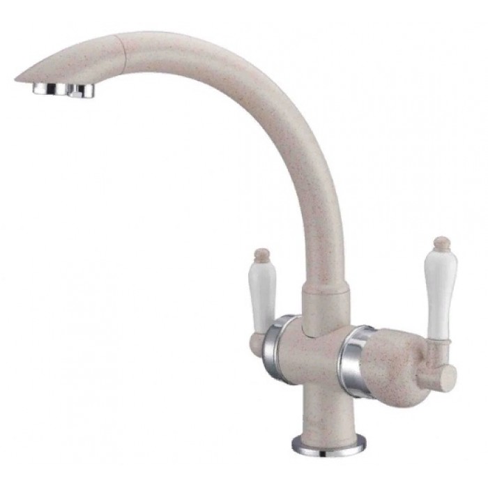 Zorg ZR 327 YF хром кварц Смеситель для кухни Zorg 315х215  - Вид №1