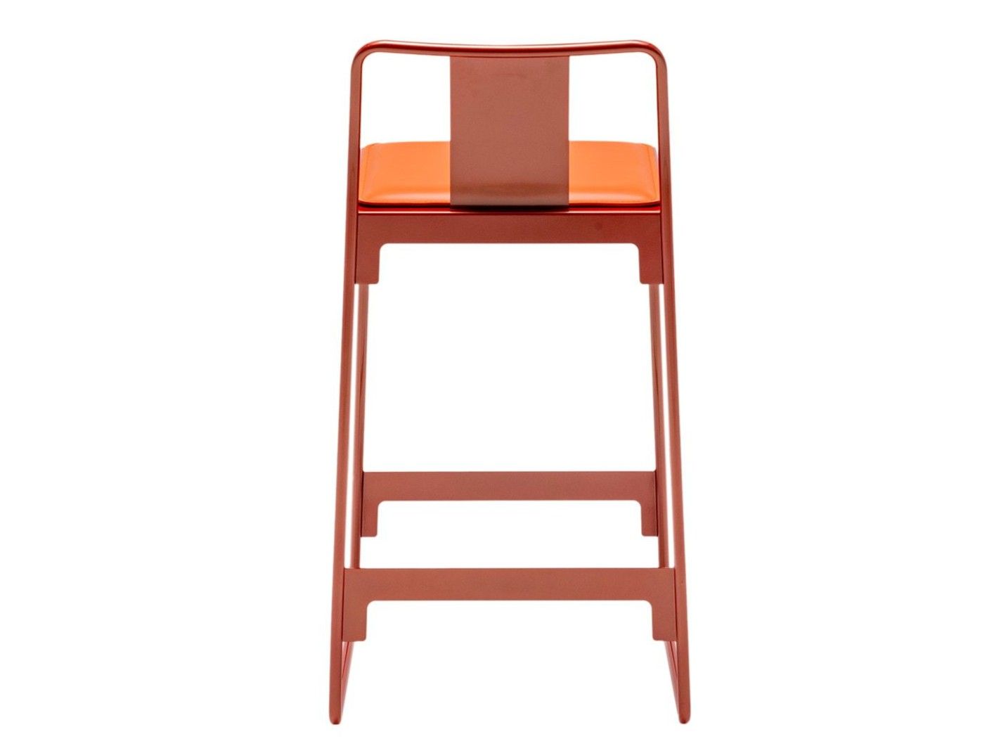 Высокий стальной стул с порошковым покрытием со спинкой Driade Mingx ARCH-00066339 - Вид №1