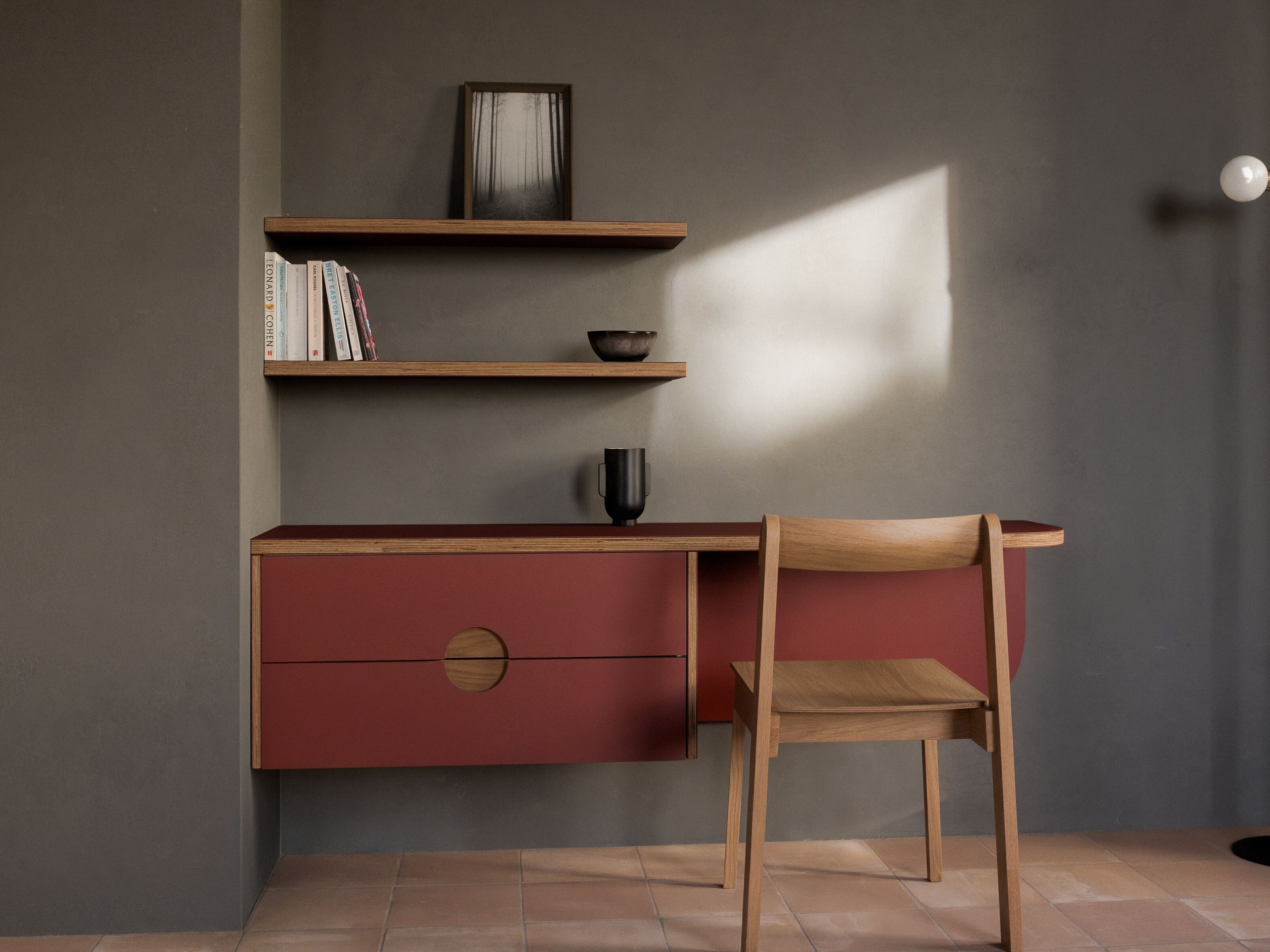 Стол из линолеума с полками Neuvermoebelt SMART LINE FURNITURE ARCH-00014185