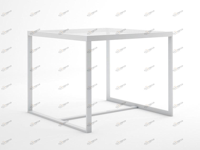 GANDIABLASCO Квадратный садовый стол из термо-лакированного алюминия Blau sun-id-1408084