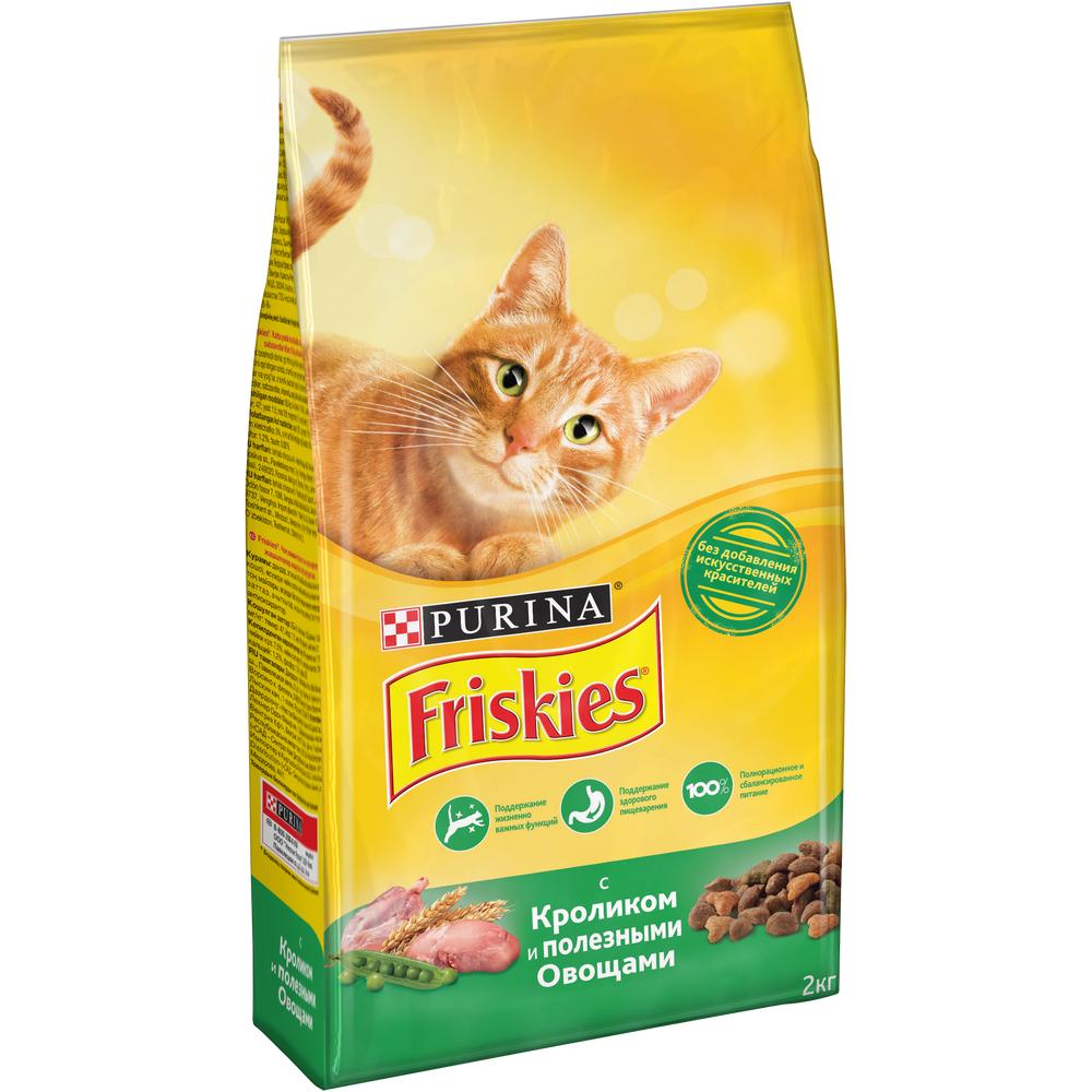 Т0029526 Корм для кошек с кроликом и полезными овощами, сух. 2 кг Friskies  - Вид №1