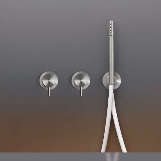 Настенный 2 смесители, установленные для ванной / душем с цилиндрическая ручного душа диаметром 18 м т < / р> MIL43 CEADESIGN  - Вид №1