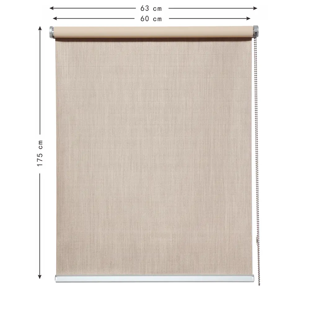 INSPIRE Natal - Рулонные шторы блэкаут бежевые с полным затемнением 82689636 STLM-0034127 - Вид №2