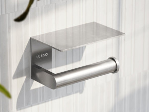 Держатель рулона из нержавеющей стали с полкой