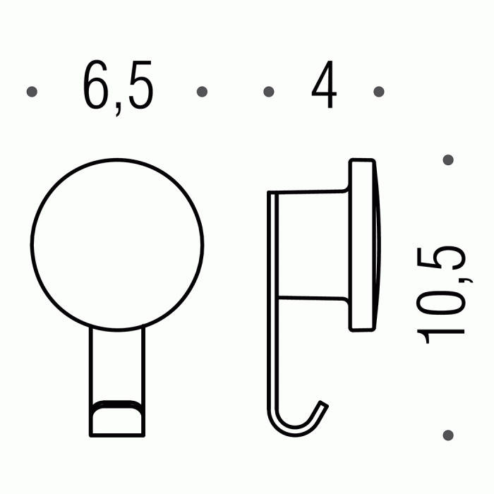 EB27 Крючок большой COLOMBO NORDIC Colombo Design - Вид №3