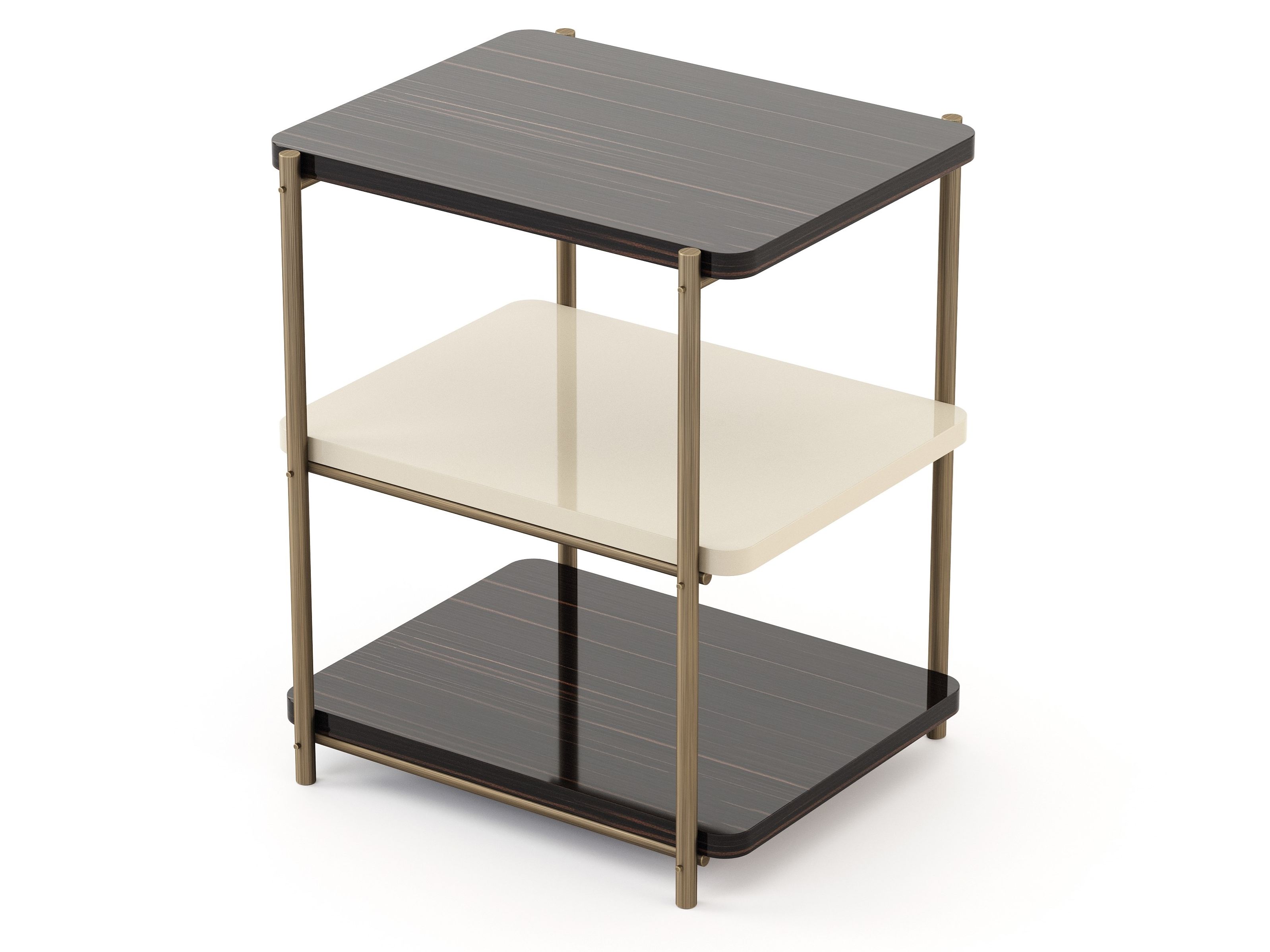 Квадратный журнальный столик из бронзы и дерева Stylish Club His &amp ARCH-00065242 - Вид №5