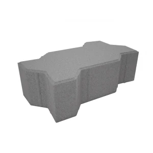 Плитка тротуарная Сигма 220x110x80 мм цвет черный 85263245 STLM-2118648