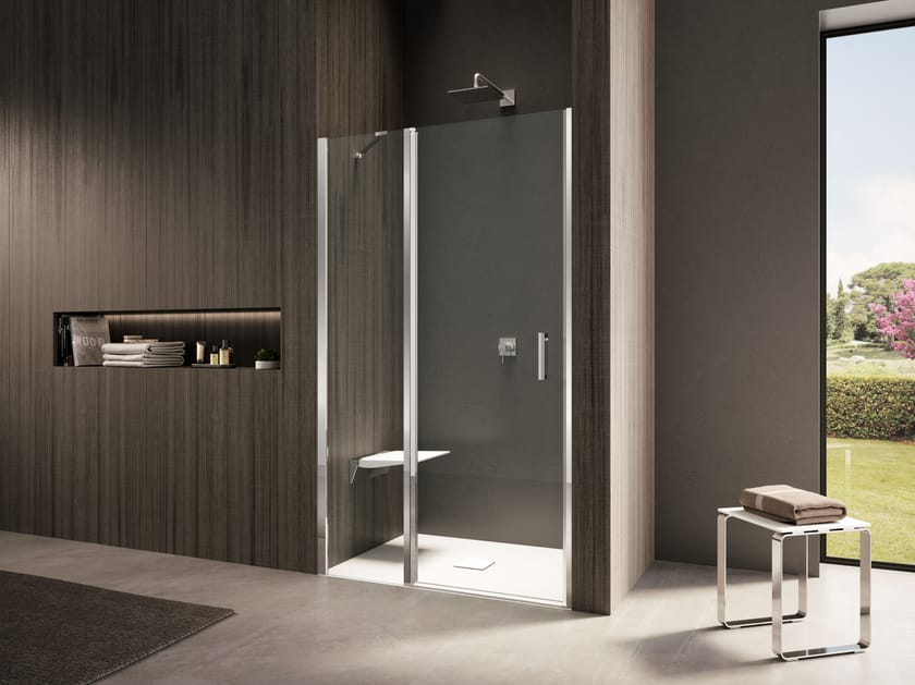 Стеклянная ниша душевая кабина с распашной дверью Provex Industrie ARCH-00038072