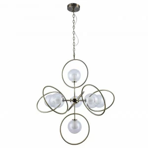 Подвесной светильник металлический золотистый Stilfort Rigalio 2047/03/07P STILFORT ДИЗАЙНЕРСКИЕ, RIGALIO 00-3890291 Латунь