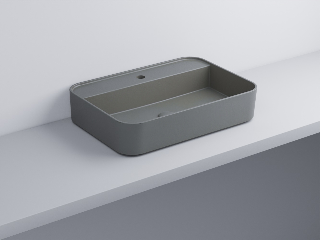 SHCOLARF-CM Раковина прямоугольная одно отверстие под смеситель cielo Shui Comfort Ceramica Cielo