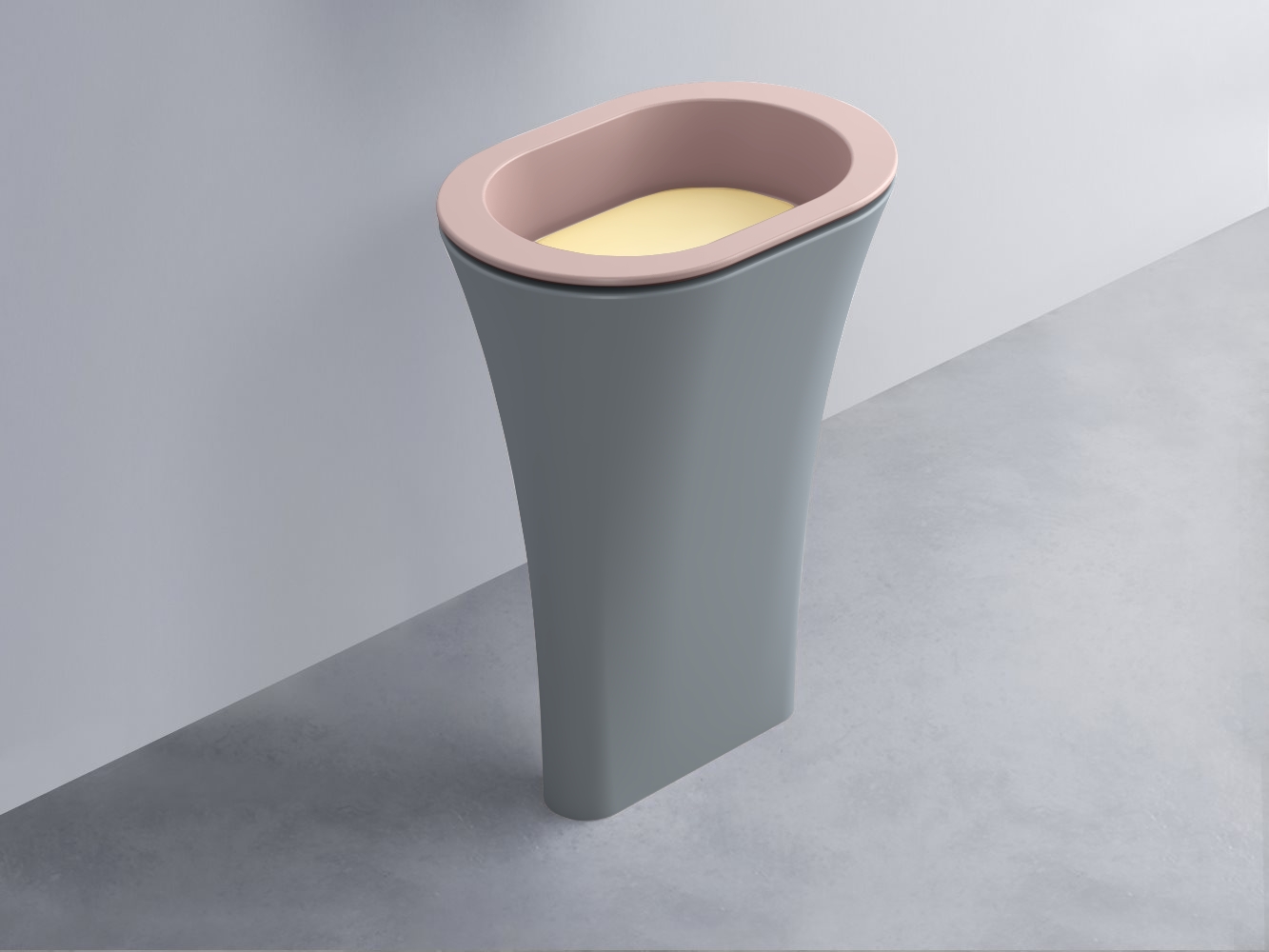 AMLA65-CP+AMPILO-CN+AMCOLO-BR Раковина Amedeo Ovale отдельностоящая cielo Enjoy + Amedeo Ceramica Cielo