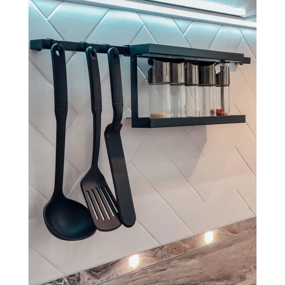 Delinia ID — Двухъярусная полка для специй на рейлинг 80135880 STLM-0013783 - Вид №5