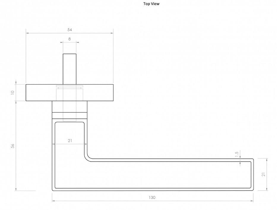 Металлическая ручка на розетке LUSSO Суррей ARCH-00049797 - Вид №5