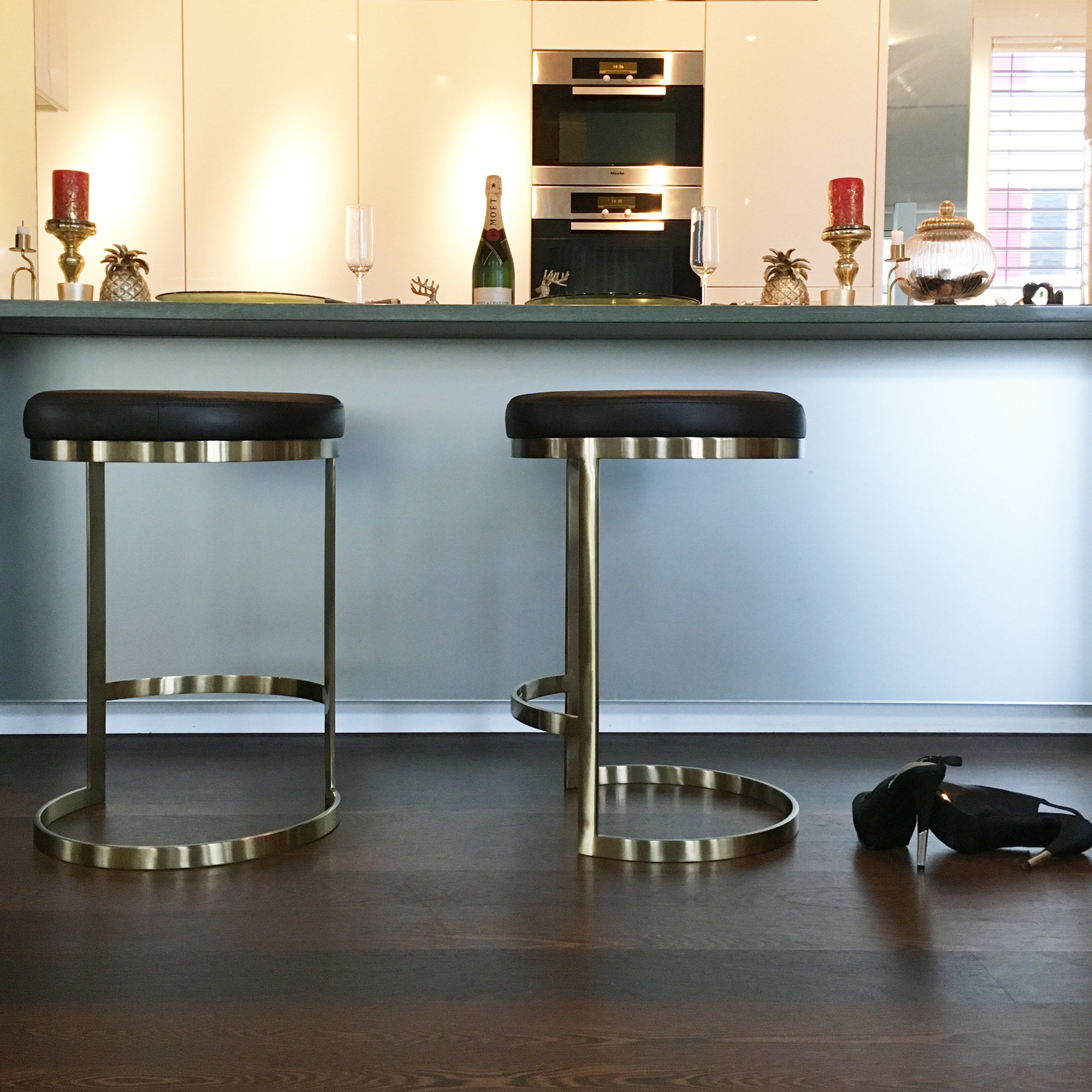 Стальной табурет с подставкой для ног ZALABA Design Ola ARCH-00053960 - Вид №3