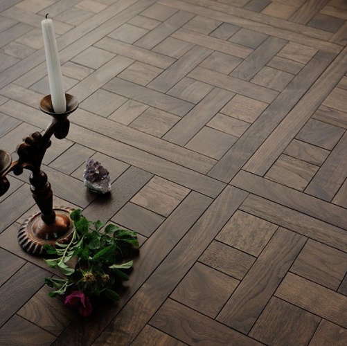 Модульный паркет Coswick Шеверни Американский Классический Орех Европейский (Грецкий) Натур (Гладкая) 635х635 мм 13173761 - Вид №2