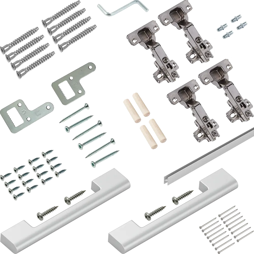 Шкаф навесной Тортора-1 80x67.6х29 см МДФ цвет серый Santreyd STLM-2054279 - Вид №9