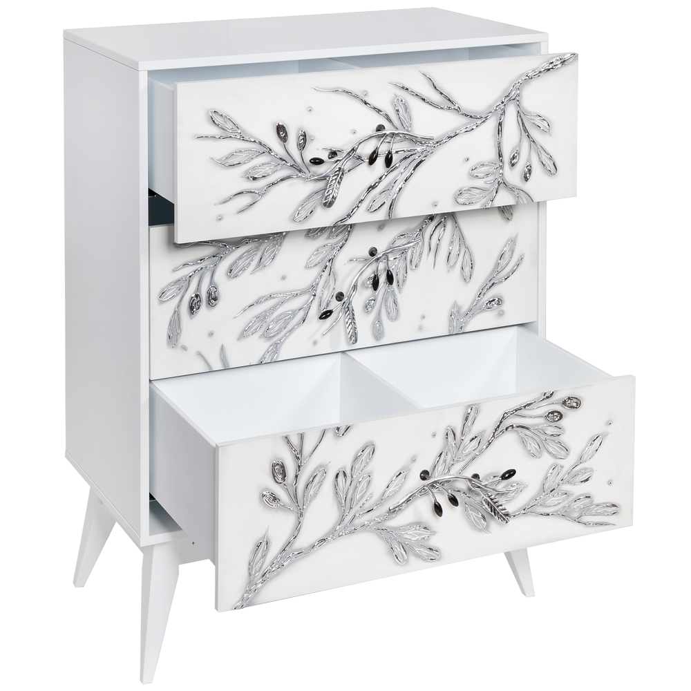 11629 Комод Oliva Branch Айс Античное серебро BOGACHO 4627196597396 - Вид №5