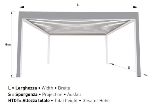Пергола с раздвижной крышкой Gaviota PERGO ARCO ARCH-00140186 - Вид №2