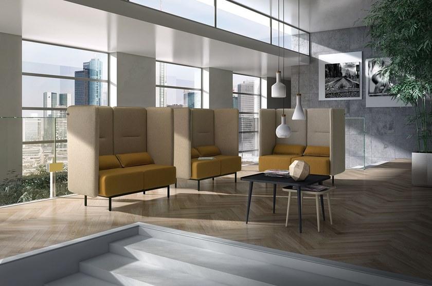 Leyform Огнестойкий 2-местный тканевый диван с разъемом USB Around 5232sa  - Вид №1