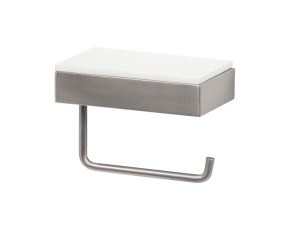 Держатель рулона из латуни и Corian® с полкой