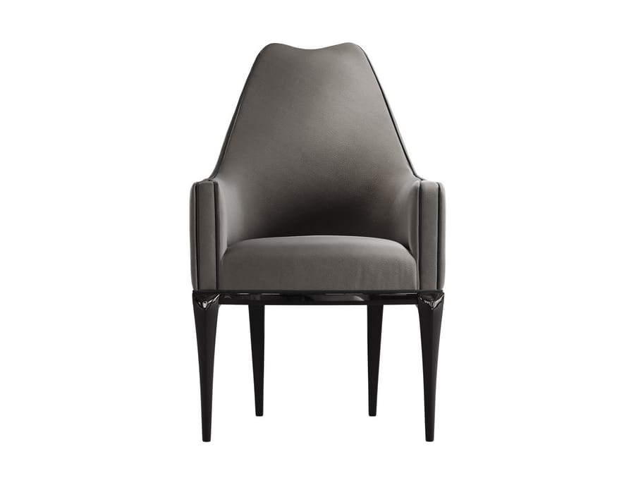 Кожаный мягкий стул с подлокотниками A.R. Arredamenti Victor ARCH-00110940