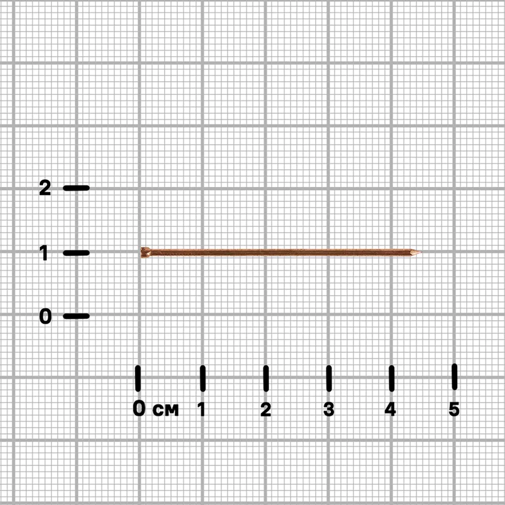 Финишные гвозди Santreyd с медным покрытием 1.4×45 мм для деликатной отделки 89358666 STLM-1004416 - Вид №2