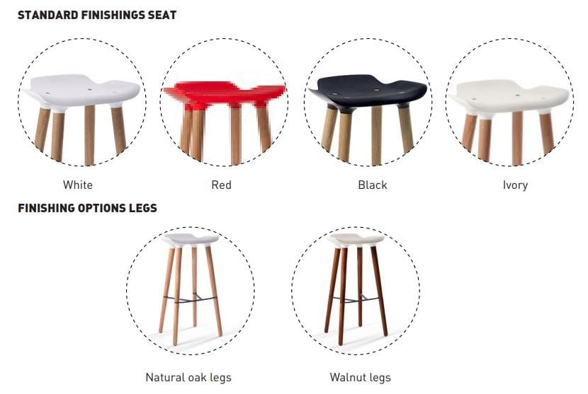 Высокий стул из дерева и полипропилена Quinze & Milan Pilot ARCH-00042201 - Вид №18