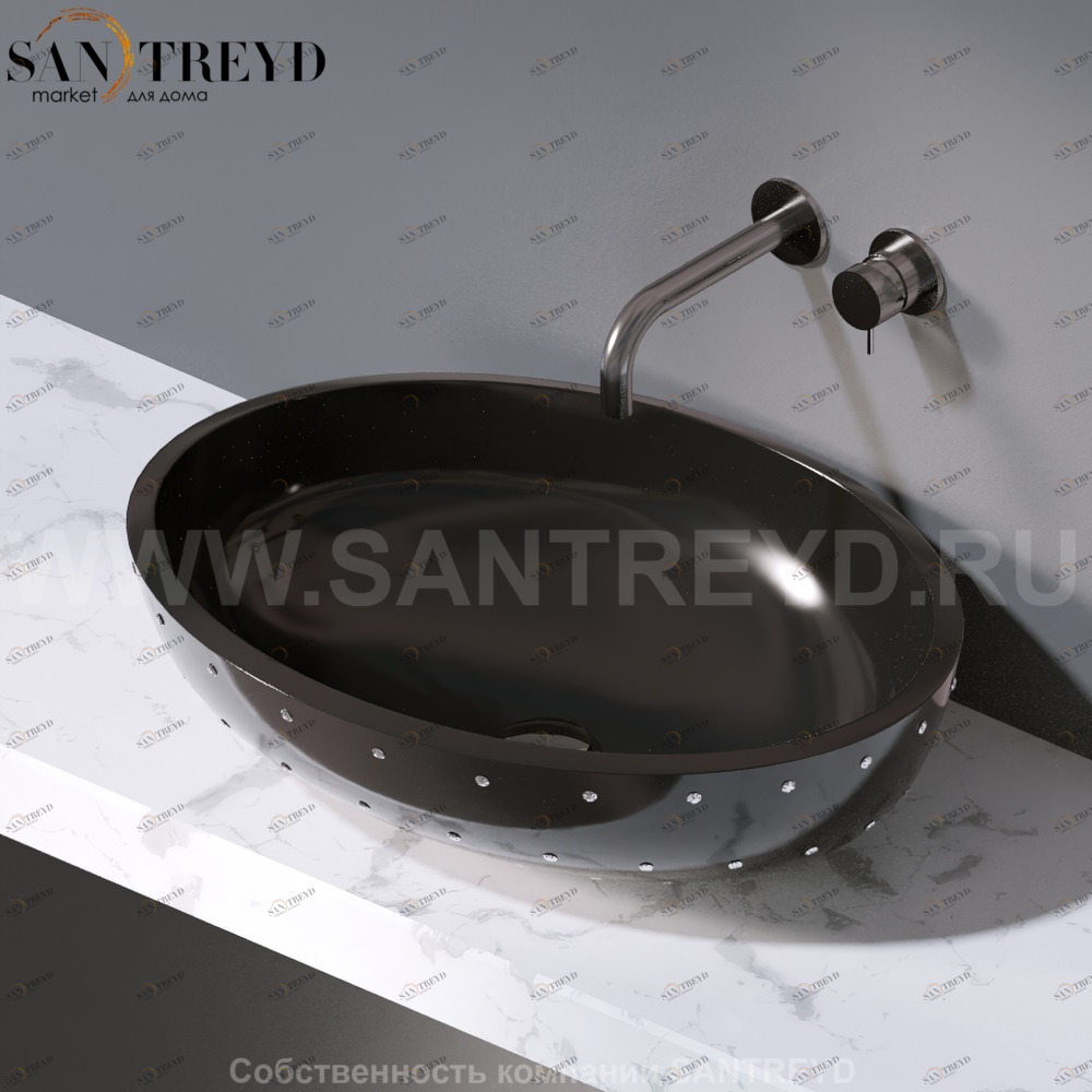 L280.104SW Накладная раковина на столешницу  овальная A. e T. Italia OVAL AeT ITALIA