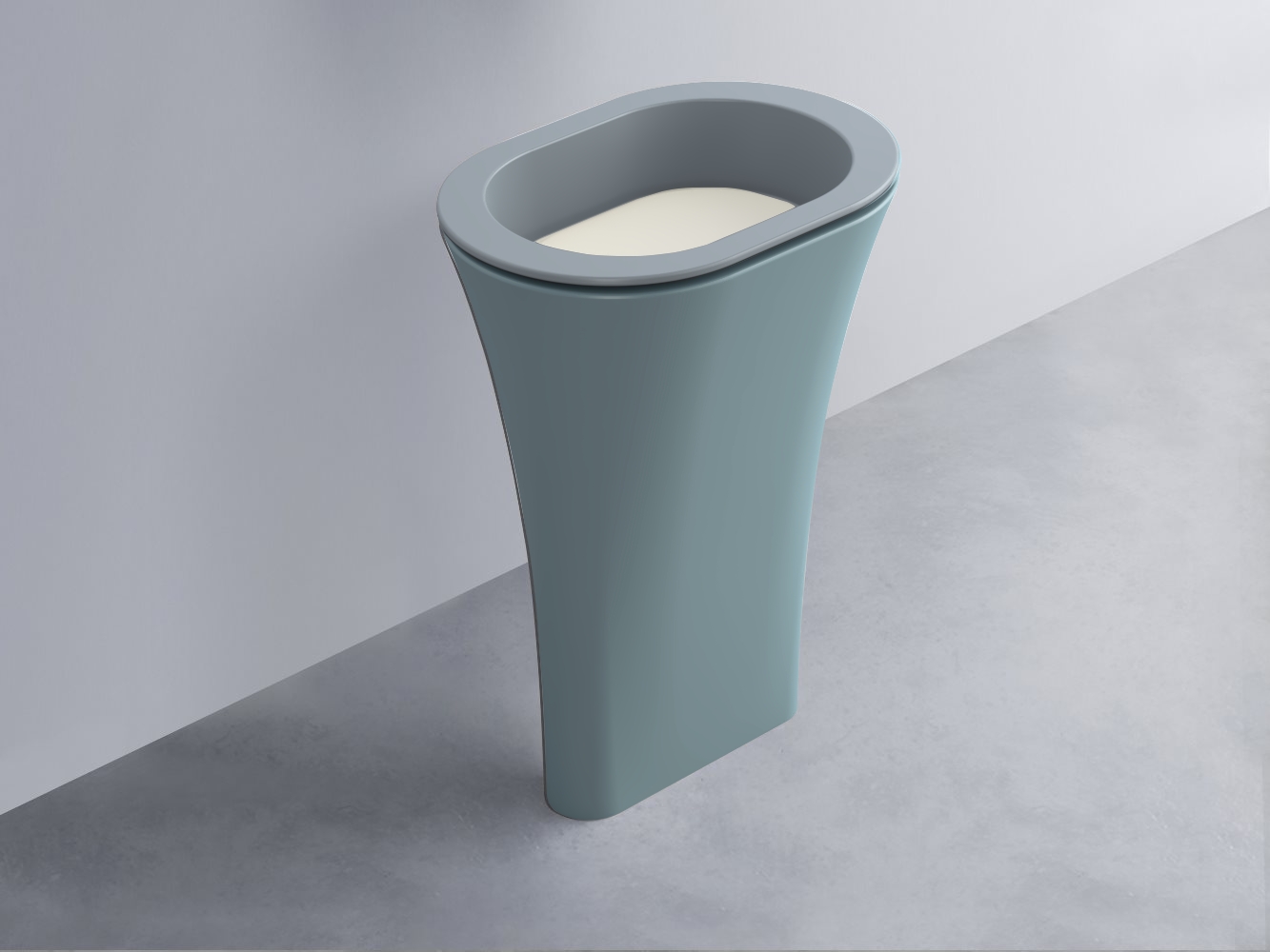 AMLA65-BR+AMPILO-TL+AMCOLO-PL Раковина Amedeo Ovale отдельностоящая cielo Enjoy + Amedeo Ceramica Cielo