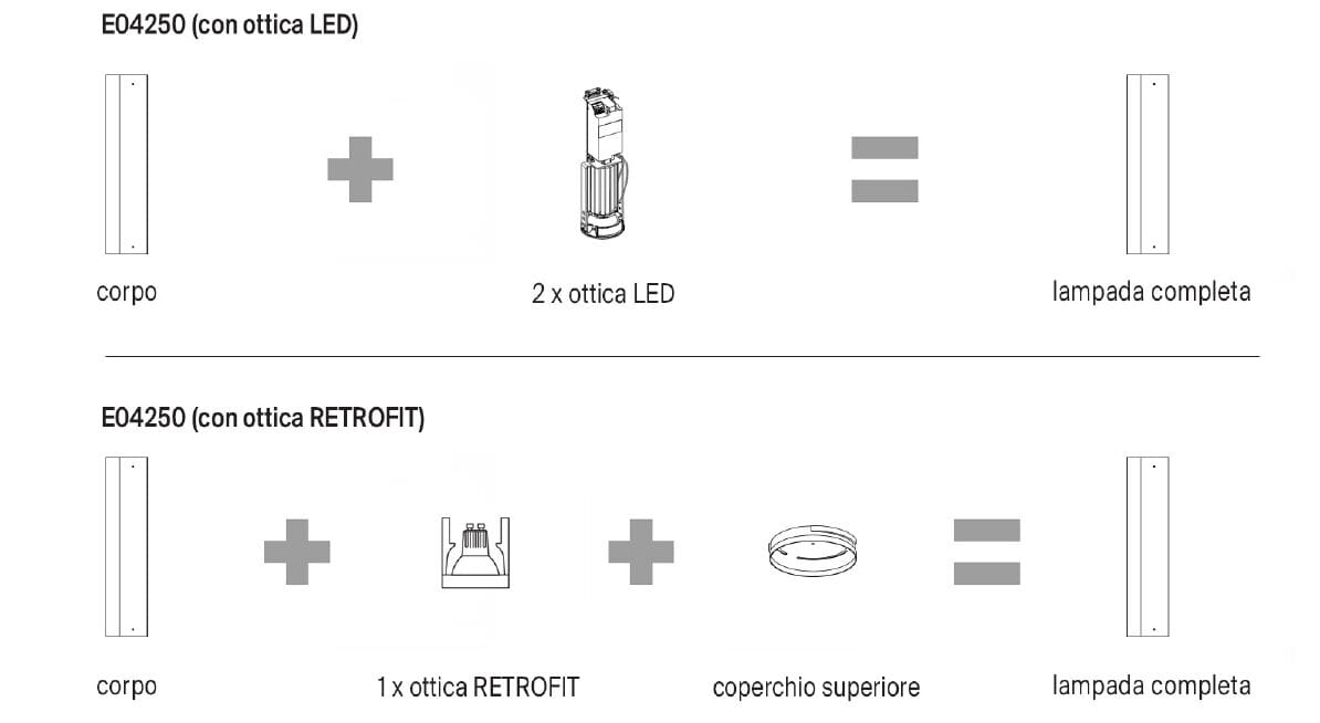 Экструдированный алюминиевый регулируемый светодиодный настенный светильник LUCEPLAN e04 ARCH-00115598 - Вид №3