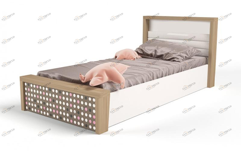 Кровать ABC-KING 190х120 №5 MIX №5 с под.мех ( голубой) 4631147961099