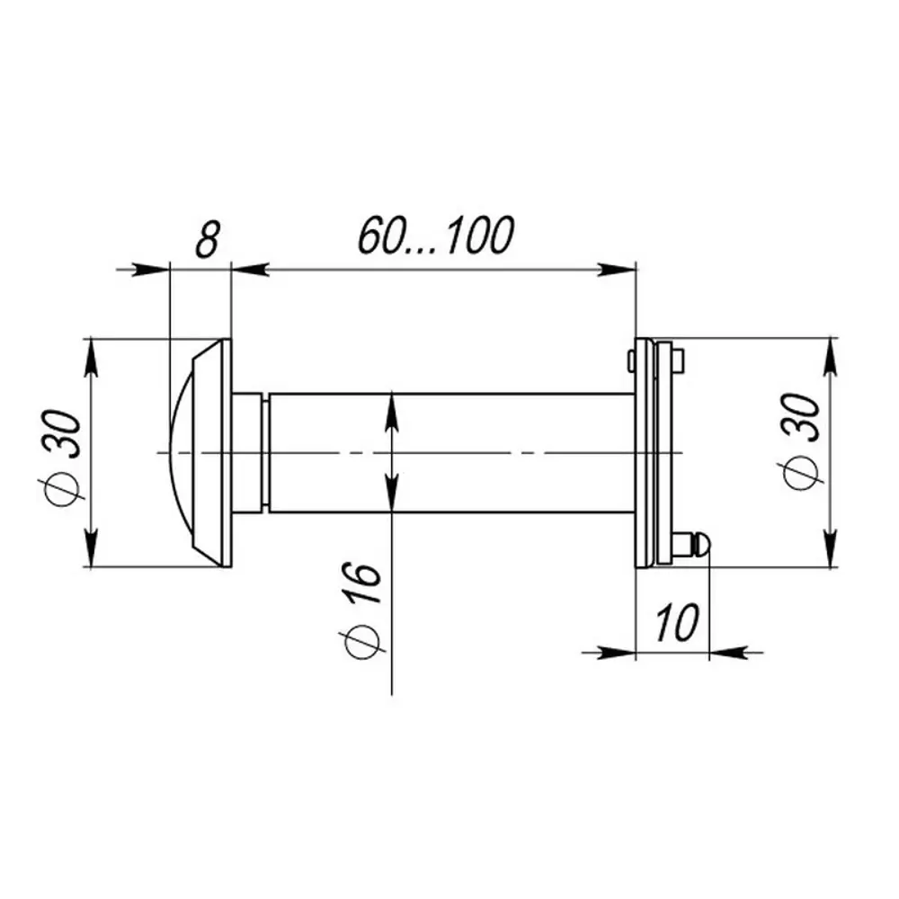 Дверной глазок ARMADILLO с обзором 200° для максимальной безопасности 18123130 STLM-0009497 - Вид №4