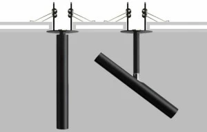 Flexalighting Регулируемый металлический настенный или потолочный проектор