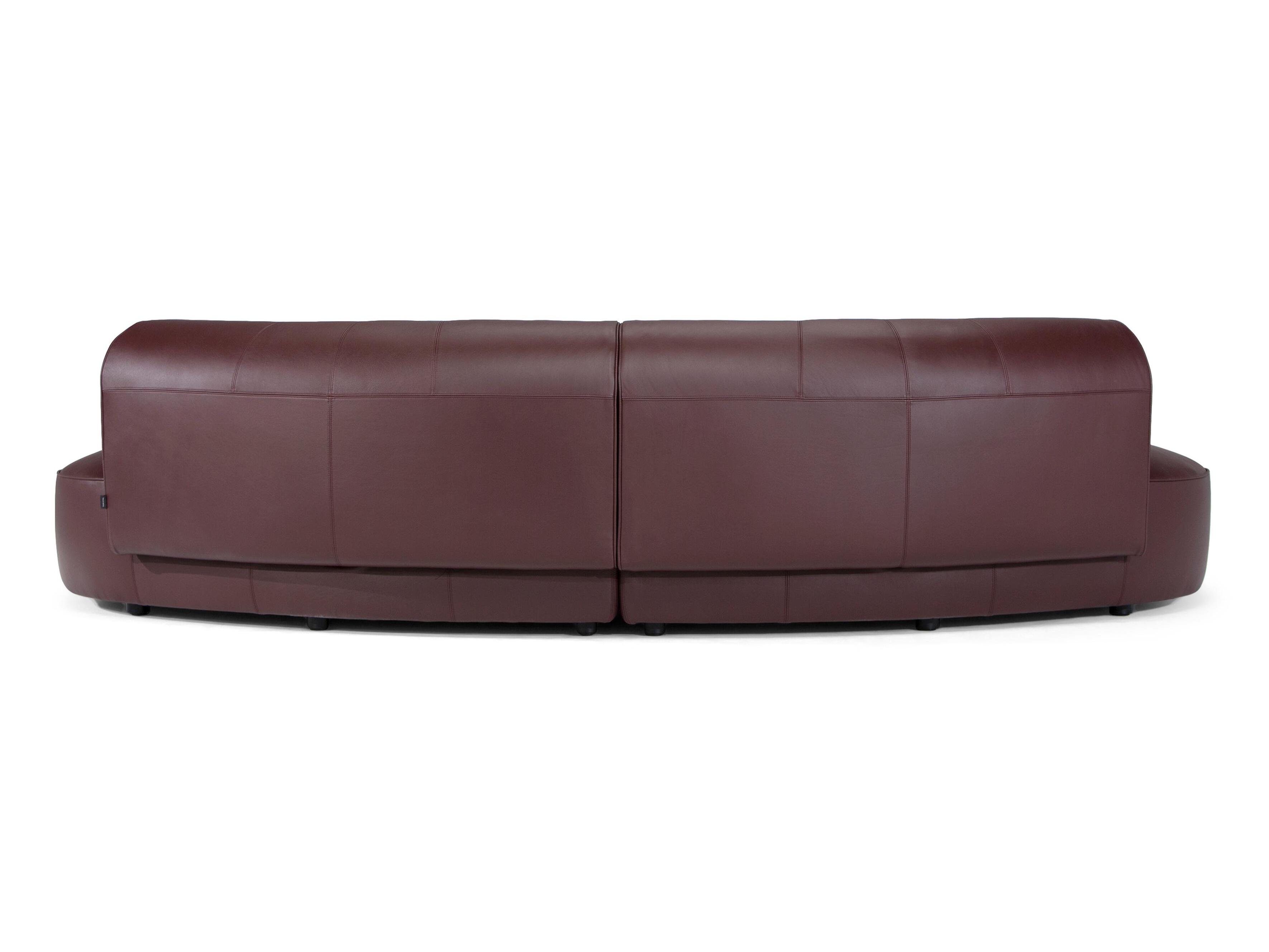 2-местный кожаный изогнутый диван Natuzzi Italia MELODY ARCH-00140040 - Вид №3