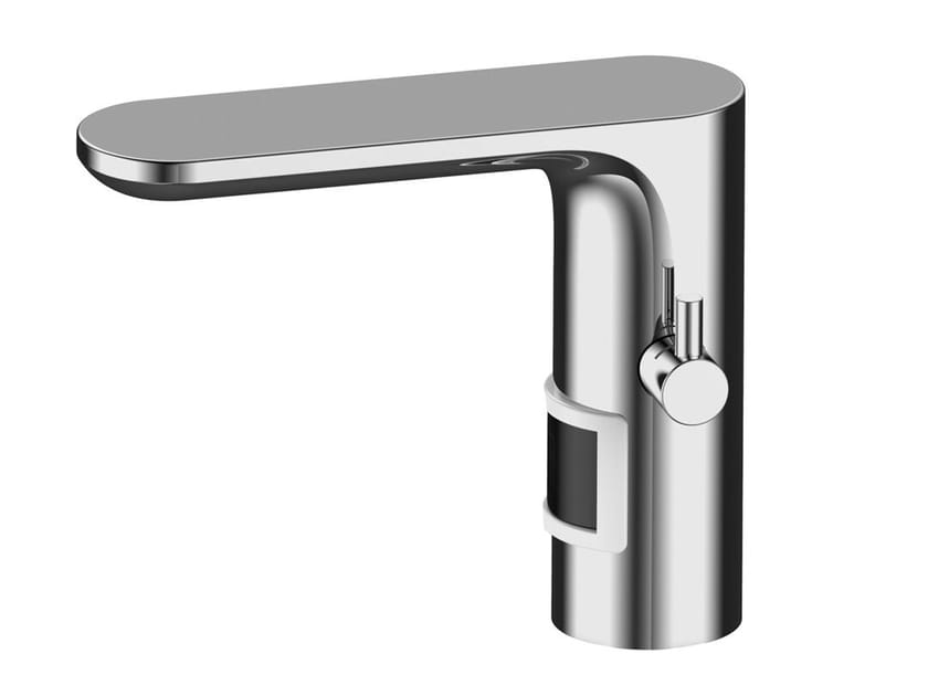 Электронный смеситель для раковины без слива Rubinetterie Frattini Lea ARCH-00054557