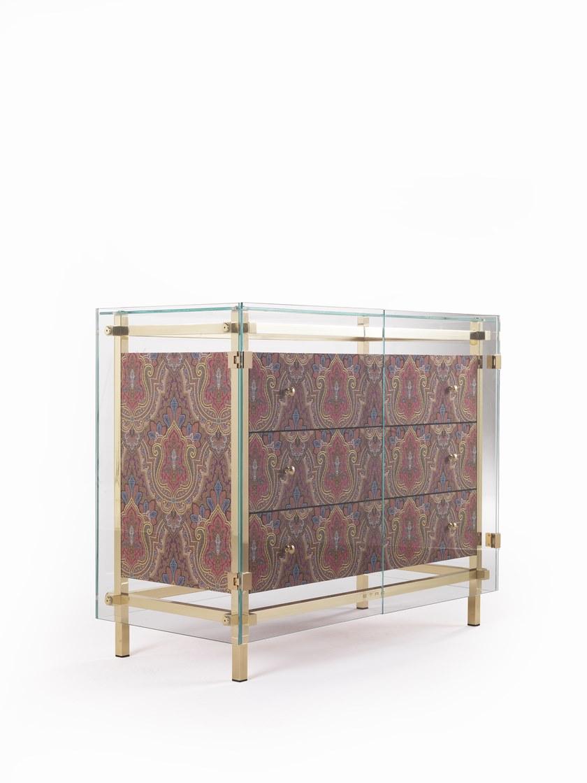 ETRO Home Interiors Комод из латуни и закаленного стекла Delhi E.deh.321.a - Вид №2