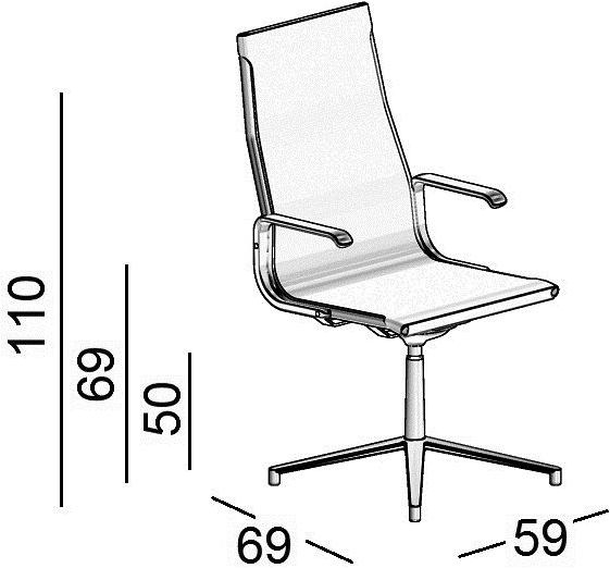 Luxy 4-спицевый стул с подлокотниками Taylord sun-id-1347763 - Вид №2