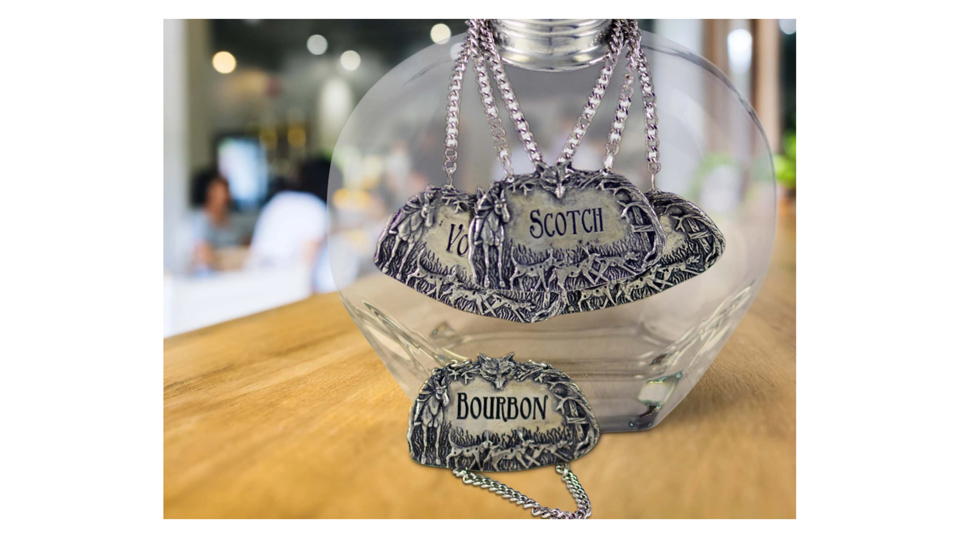 10648877 Декоративная табличка для декантера Оловянная Vagabond House  - Вид №1