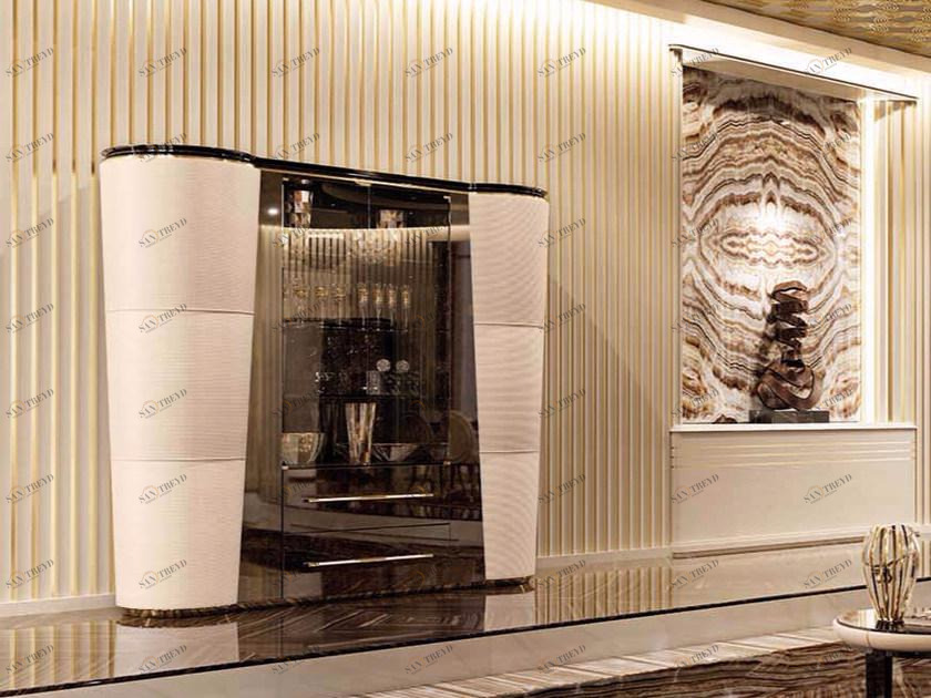 Turri Витрина из кожи со встроенной подсветкой Noir sun-id-1460714