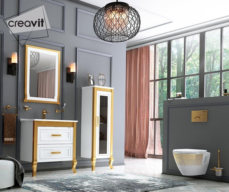 KN0080.01.BA+ID080 Нижний модуль с раковиной Creavit  - Вид №1