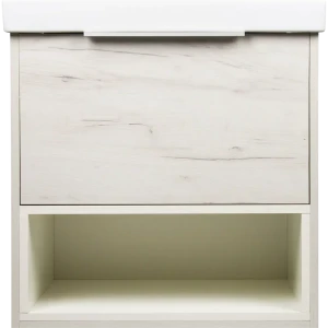 Тумба под раковину подвесная «Дана» 60 см цвет белый