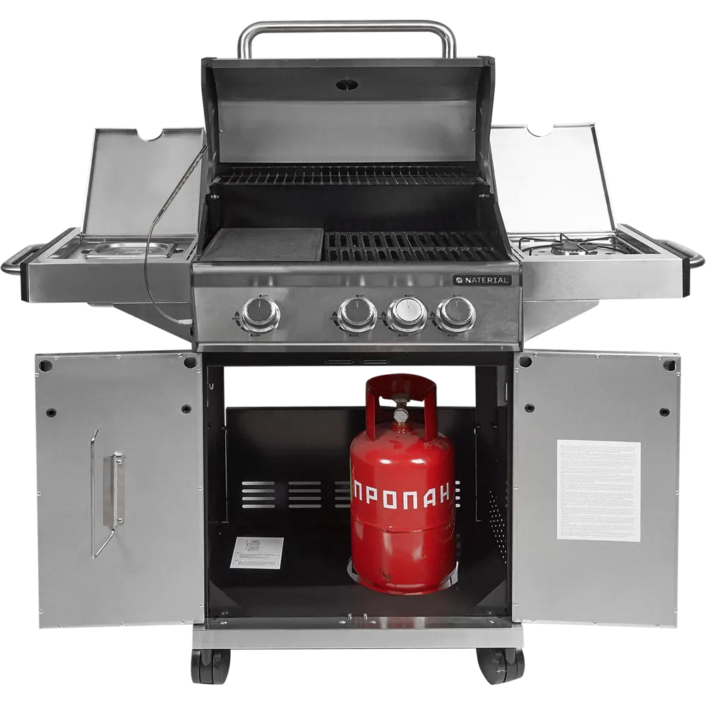 Газовый гриль Naterial Hudson 3 конфорки STLM-2129444 - Вид №3
