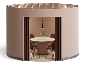 Акустическая офисная кабина со встроенным освещением