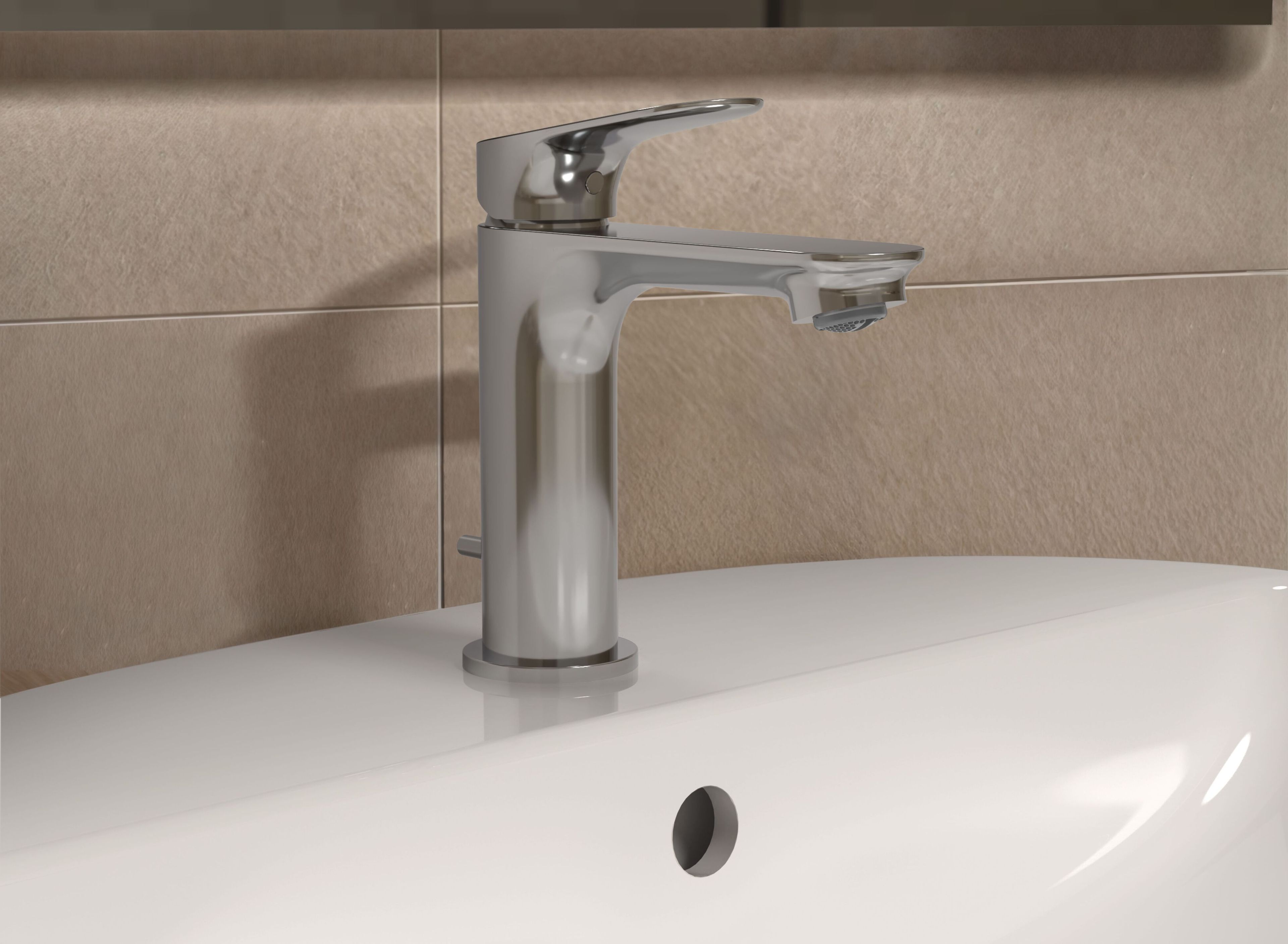 Однорычажный смеситель для раковины со сливом Ideal Standard Ceralife O ARCH-00043108 - Вид №1