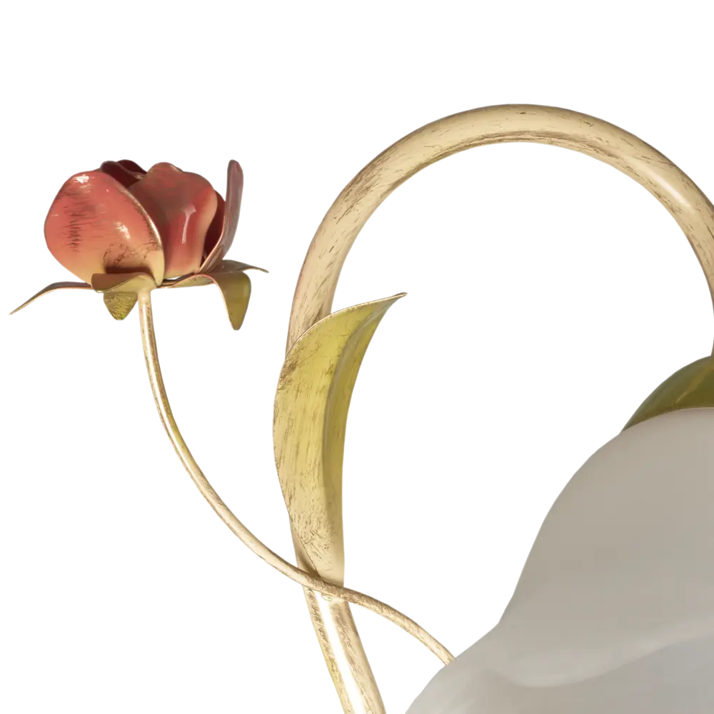 Бра Oран 1xE14x60 Вт, металл/стекло, цвет белый Vitaluce STLM-2202900 - Вид №3